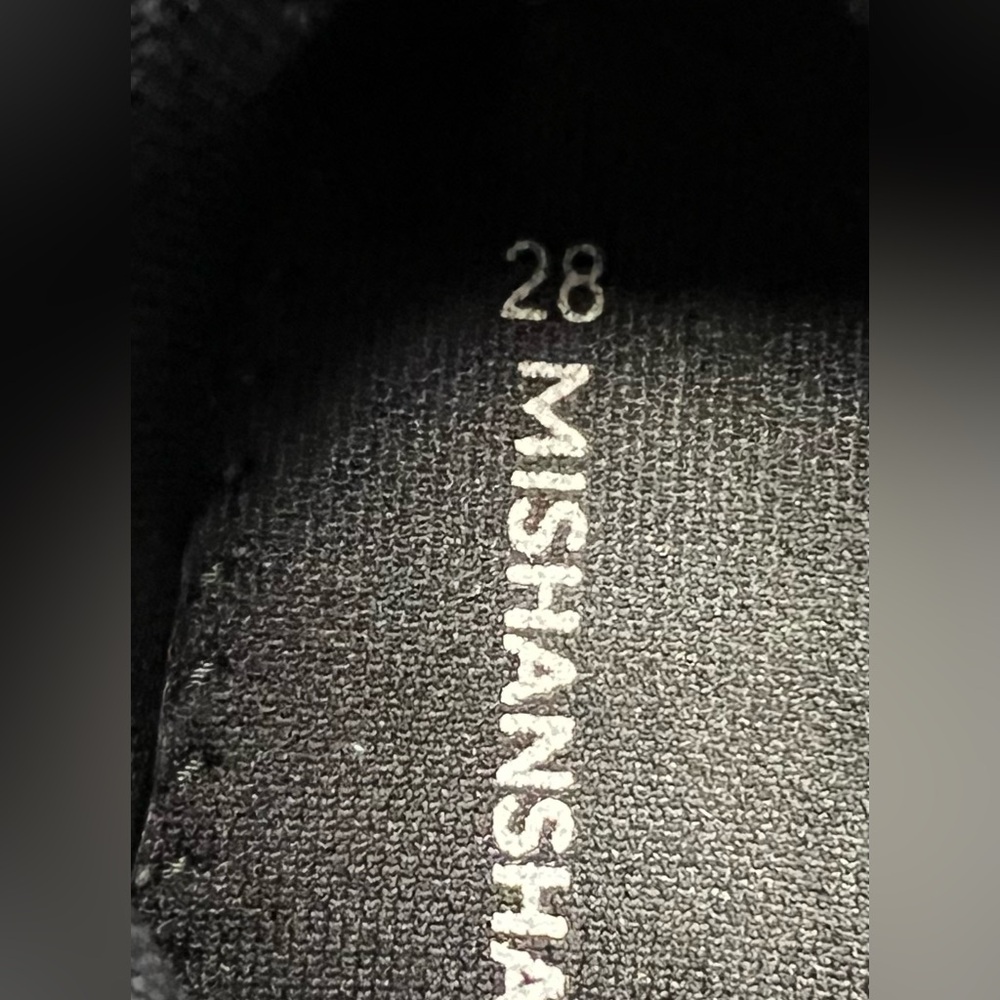 Mishansha-Youth size: 28, Black/Green boots, Pre- Owned good condition - Picture 6 of 7